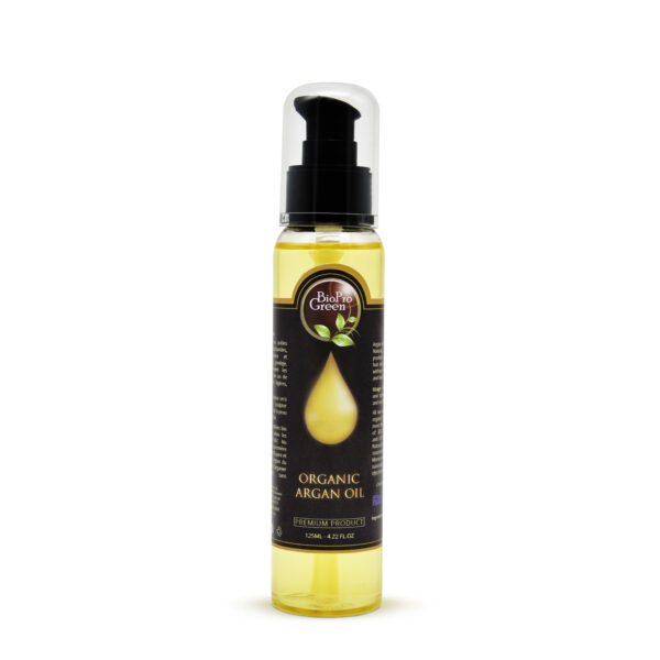 ARGAN OIL 125ML PET TRANS BLACK PUMP POSTER